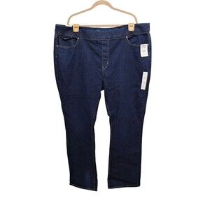 Signature Gold Levi Strauss Womens 28L Totally Shaping Pull on‎ Bootcut Jeans